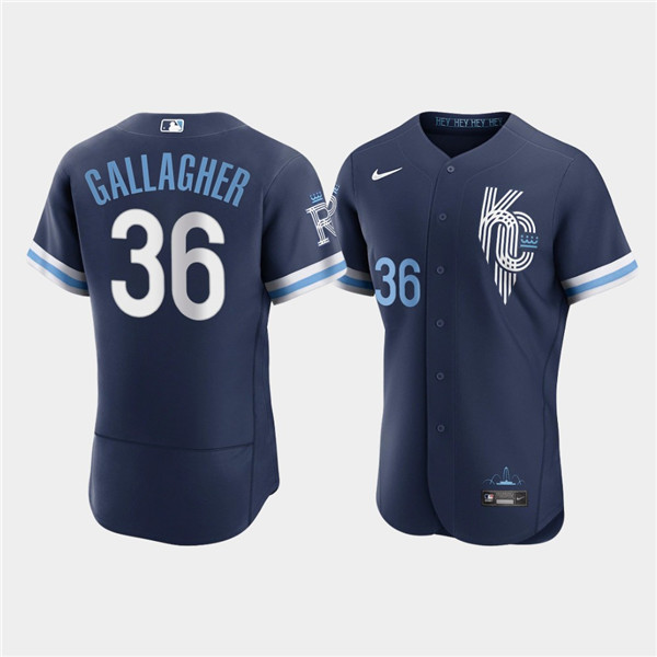 Kansas City Royals #36 Cam Gallagher 2022 Navy City Connect Flex Base Stitched Jersey