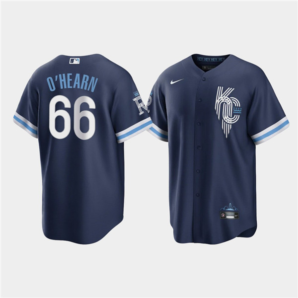 Kansas City Royals #66 Ryan O'Hearn 2022 Navy City Connect Cool Base Stitched Jersey