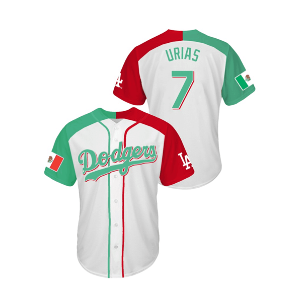 Los Angeles Dodgers #7 Julio Urias Mexican Heritage Culture Night Stitched Jersey