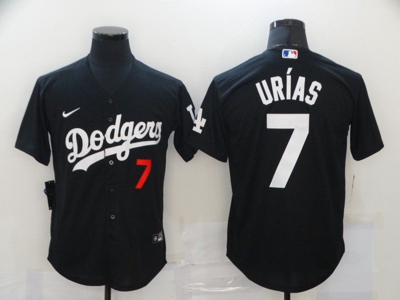 Los Angeles Dodgers #7 Julio Urias Black 2020 Stitched Jersey