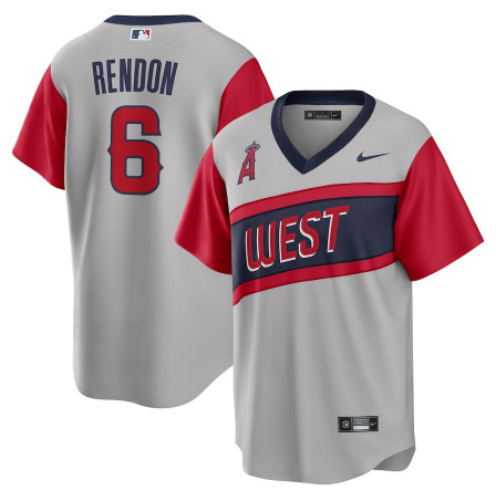 Los Angeles Angels #6 Anthony Rendon 2021 Little League Classic Road Cool Base Stitched Baseball Jersey