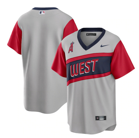 Los Angeles Angels Blank 2021 Little League Classic Road Cool Base Stitched Baseball Jersey