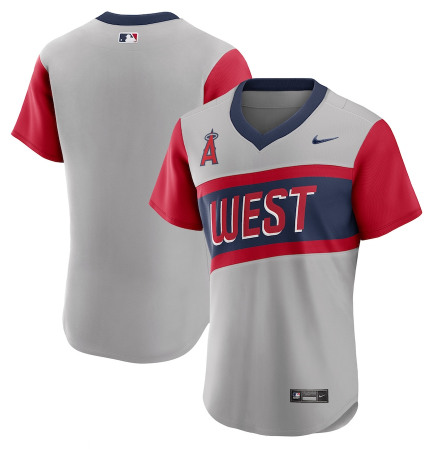 Los Angeles Angels Blank 2021 Grey Little League Classic Road Flex Base Stitched Baseball Jersey