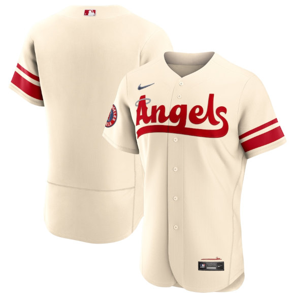 Los Angeles Angels Blank 2022 Cream City Connect Flex Base Stitched Jersey