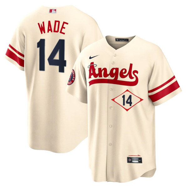 Los Angeles Angels #14 Tyler Wade 2022 Cream City Connect Cool Base Stitched Jersey
