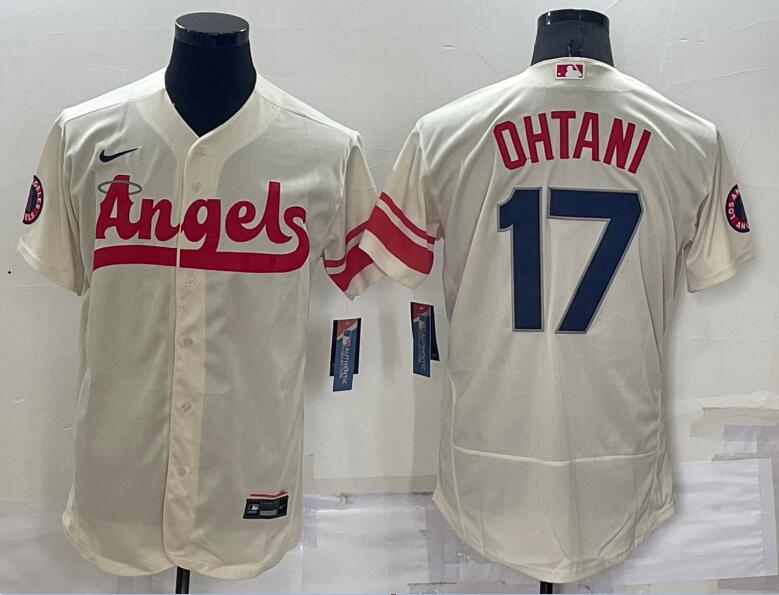 Los Angeles Angels #17 Shohei Ohtani 2022 Cream City Connect Flex Base Stitched Jersey