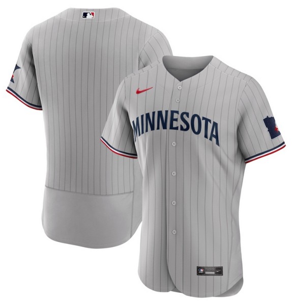 Minnesota Twins Gray 2023 Flex Base Stitched Jersey