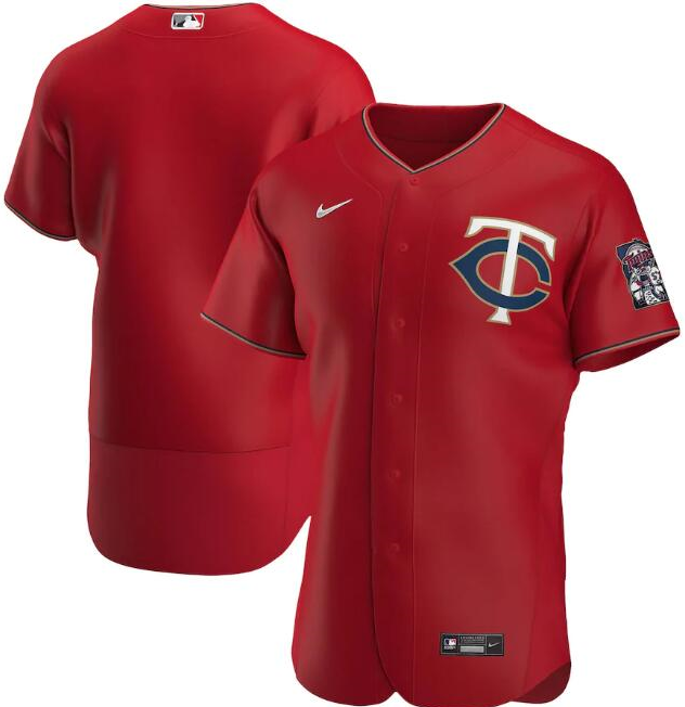 Minnesota Twins Red Flex Base Stitched Jersey