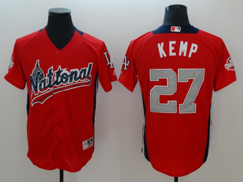 National League #27 Matt Kemp Red 2018 All-Star Game Home Run Derby Jersey