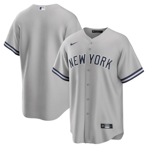 New York Yankees Gray Cool Base Stitched Jersey
