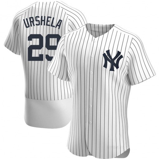 New York Yankees #29 Gio Urshela White Flex Base Stitched Jersey