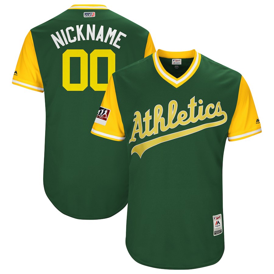 Oakland Athletics Majestic Green 2018 Players' Weekend Flex Base Pick-A-Player Roster Jersey