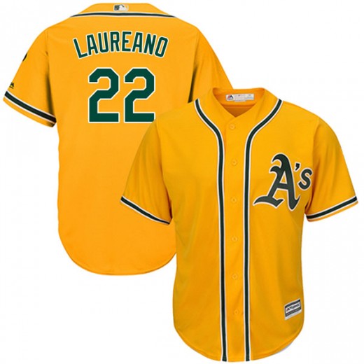 Oakland Athletics #22 Ramón Laureano Gold Stitched Jersey