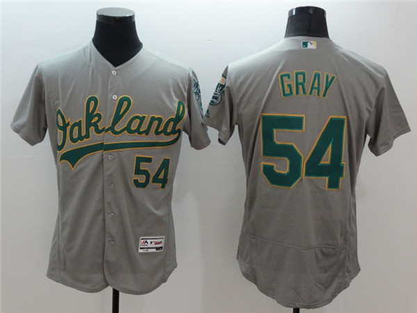 Oakland Athletics #54 Sonny Gray Grey Flex Base Stitched Jersey