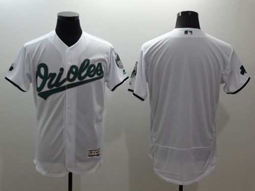 Orioles Blank White Celtic Flexbase Authentic Collection Stitched Jersey