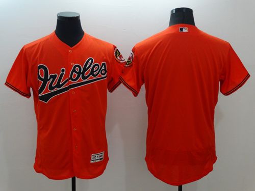 Orioles Blank Orange Flexbase Authentic Collection Stitched Jersey