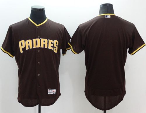 Padres Blank Brown Flexbase Authentic Collection Stitched Jersey