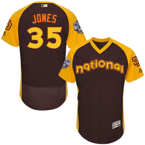 Padres #35 Randy Jones Brown Flexbase Authentic Collection 2016 All-Star National League Stitched Jersey