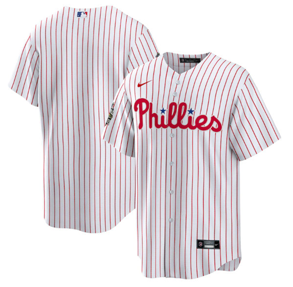 Philadelphia Phillies Blank White 2022 World Series Cool Base Stitched Baseball Jersey