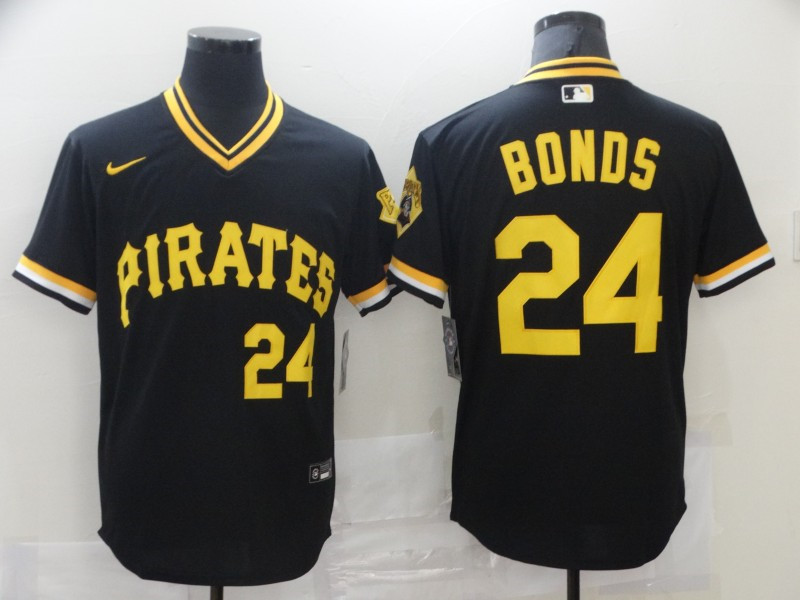 Pirates #24 Barry Bonds Black Flexbase Stitched Jersey