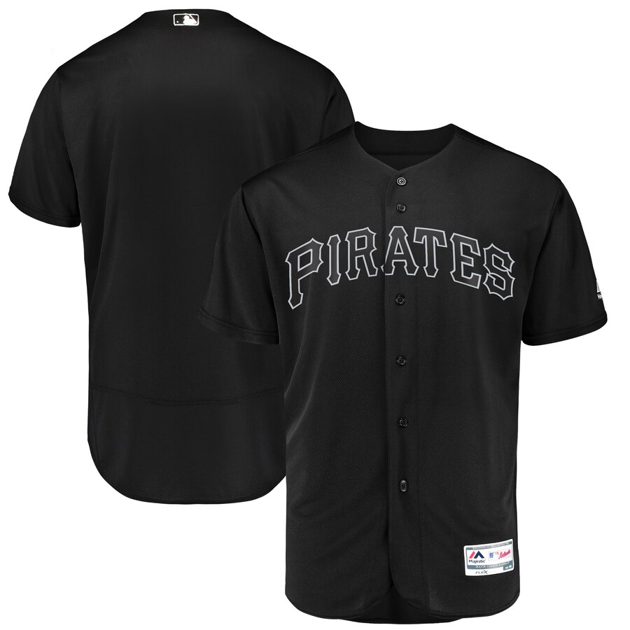 Pittsburgh Pirates Majestic Black 2019 Players' Weekend Team Stitched Jersey