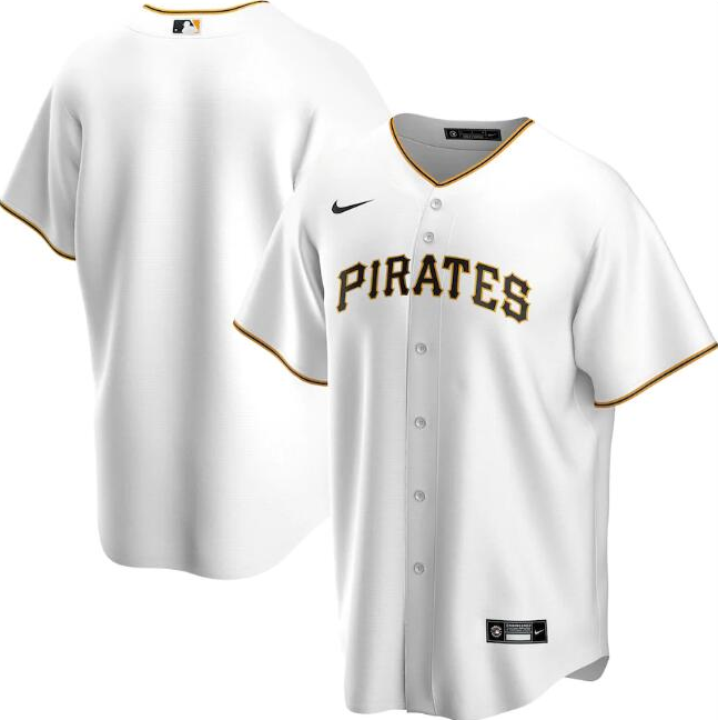 Pittsburgh Pirates Blank White Cool Base Stitched Jersey