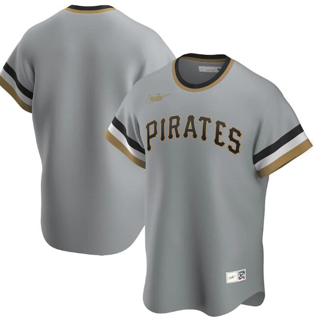 Pittsburgh Pirates Grey Cool Base Stitched Jersey