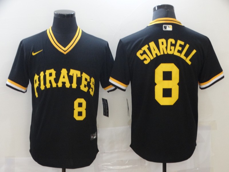Pittsburgh Pirates #8 Willie Stargell Black Cool Base Stitched Jersey