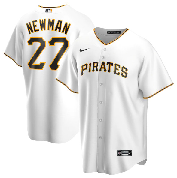 Pittsburgh Pirates #27 Kevin Newman White Cool Base Stitched Jersey
