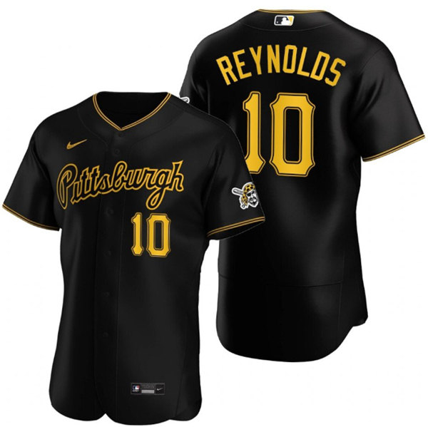 Pittsburgh Pirates #10 Bryan Reynolds Black Flex Base Stitched Jersey