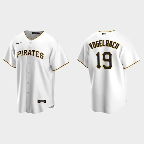 Pittsburgh Pirates #19 Daniel Vogelbach White Cool Base Stitched Jersey
