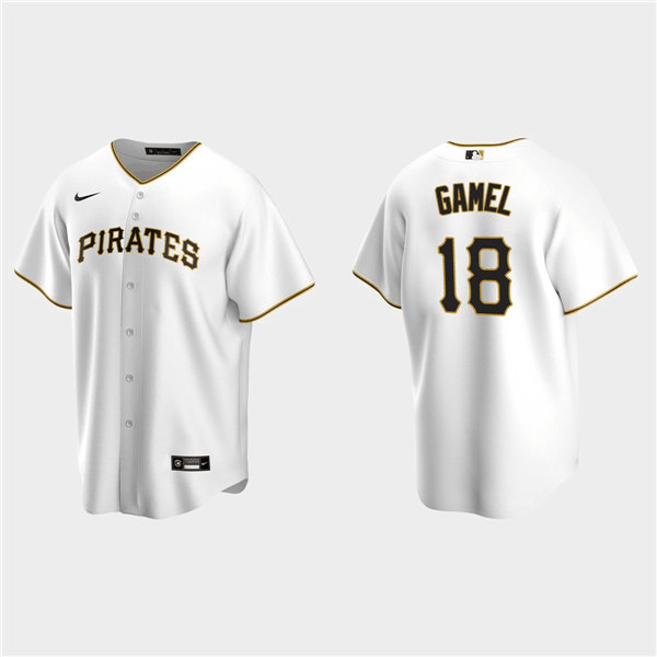 Pittsburgh Pirates #18 Ben Gamel White Cool Base Stitched Jersey
