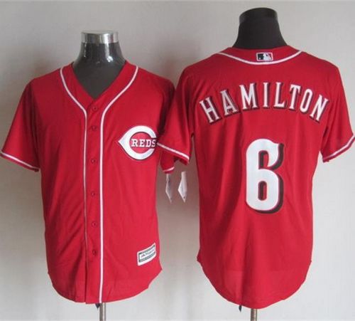 Reds #6 Billy Hamilton Red New Cool Base Stitched Jersey