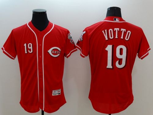 Reds #19 Joey Votto Red Flexbase Authentic Collection Stitched Jersey
