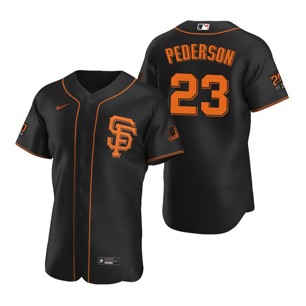 San Francisco Giants #23 Joc Pederson Black Flex Base Stitched Jersey