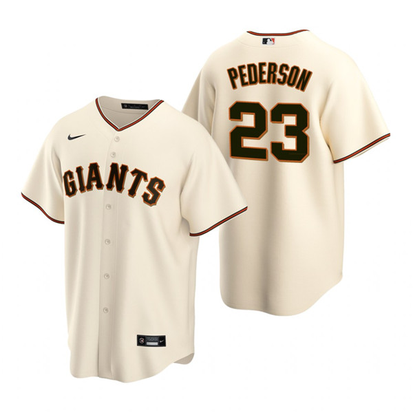 San Francisco Giants #23 Joc Pederson Cream Cool Base Stitched Jersey