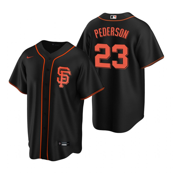 San Francisco Giants #23 Joc Pederson Black Cool Base Stitched Jersey