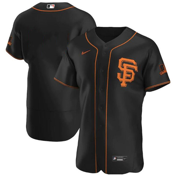 San Francisco Giants Blank Black Flex Base Stitched Jersey