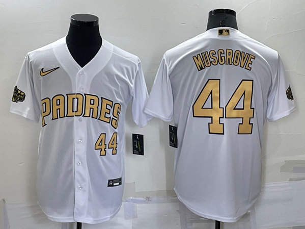 San Diego Padres #44 Joe Musgrove White 2022 All-Star Cool Base Stitched Baseball Jersey