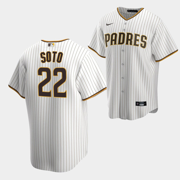 San Diego Padres #22 Juan Soto White Cool Base Stitched Baseball Jersey