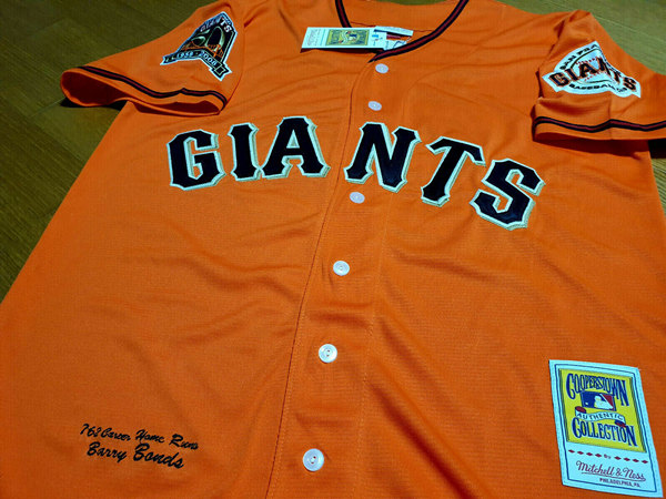 San Francisco Giants #25 Barry Bonds Orange Cool Base Stitched Jersey