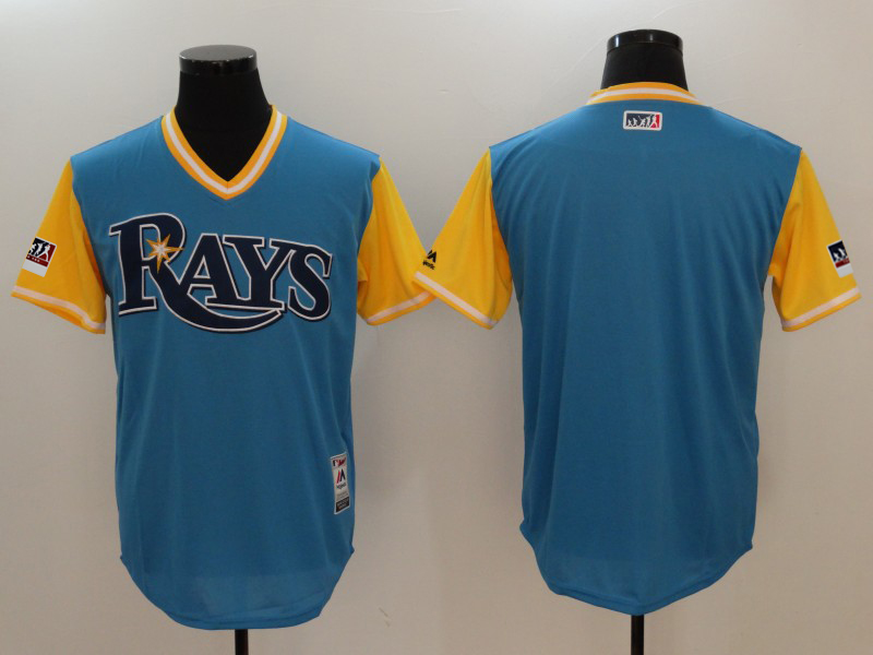 Tampa Bay Rays Majestic Royal Light Yellow 2018 Players' Weekend Team Jersey