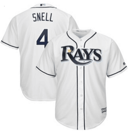 Tampa Bay Rays #4 Blake Snell White Stitched Jersey