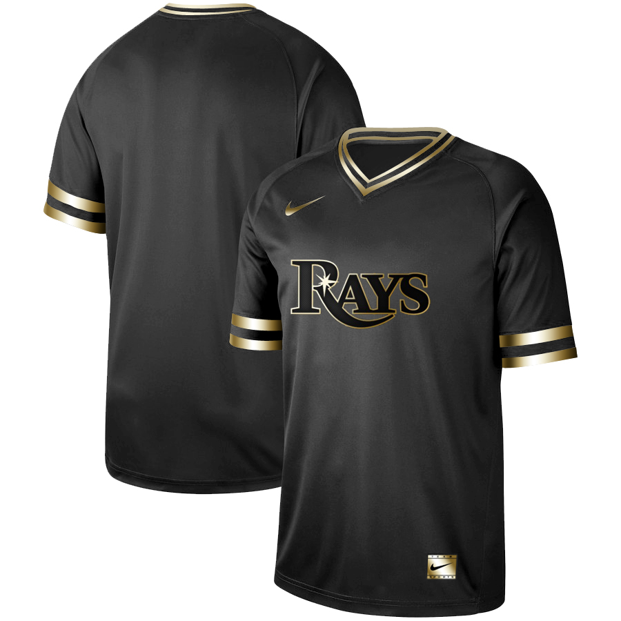 Tampa Bay Rays Black Gold Stitched Jersey