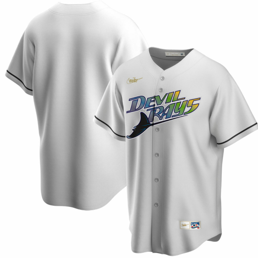 Tampa Bay Devil Rays White Cooperstown Jersey