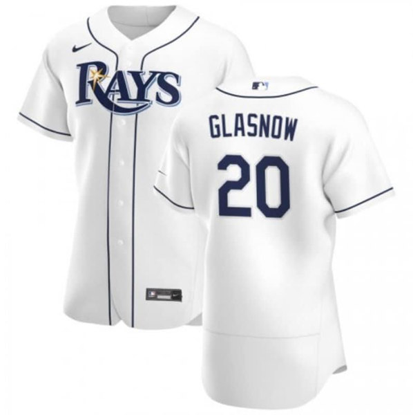 Tampa Bay Rays #20 Tyler Glasnow White Flex Base Stitched Jersey