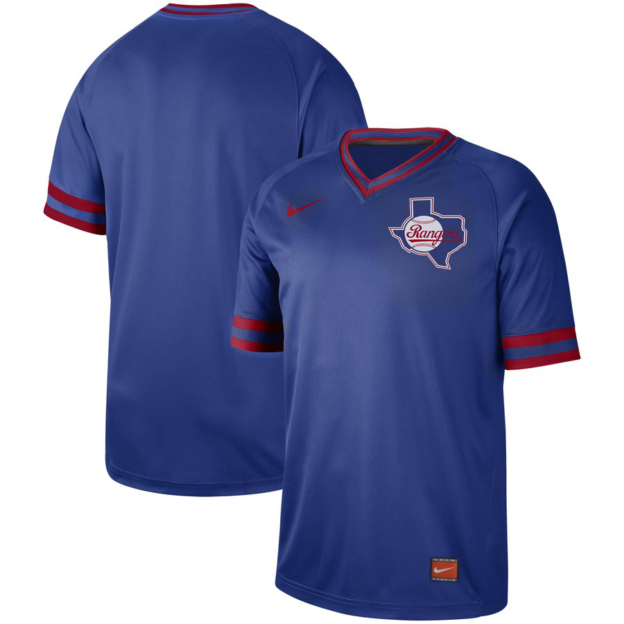 Texas Rangers Blank Royal Cooperstown Collection Legend Stitched Jersey