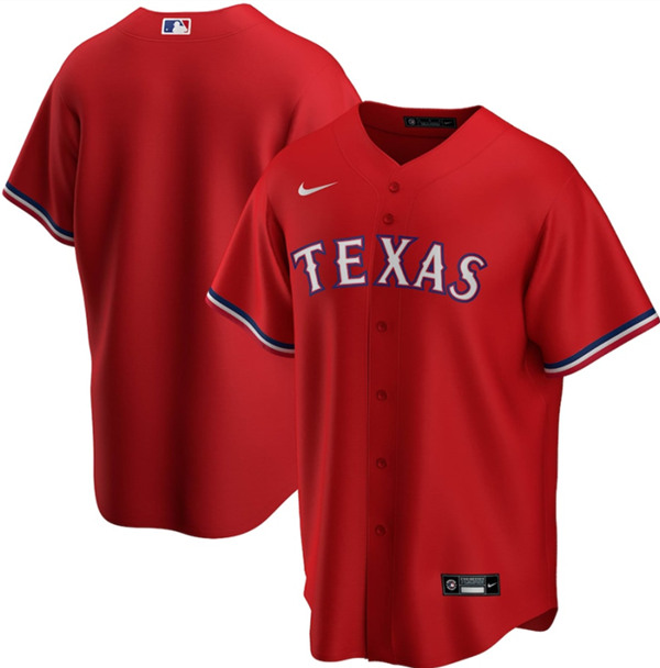 Texas Rangers Blank Red Stitched Jersey