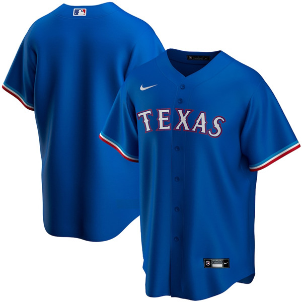 Texas Rangers Blank Blue Stitched Jersey