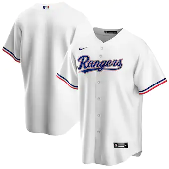 Texas Rangers Blank White Stitched Jersey